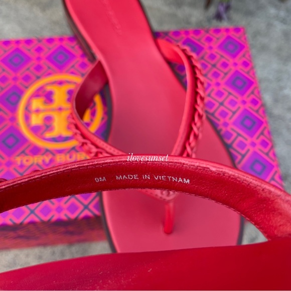 Tory Burch Vibrant Red Sandals - Picture 3 of 5